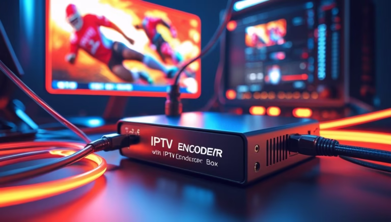 High-quality IPTV encoder box for seamless live streaming and content distribution.